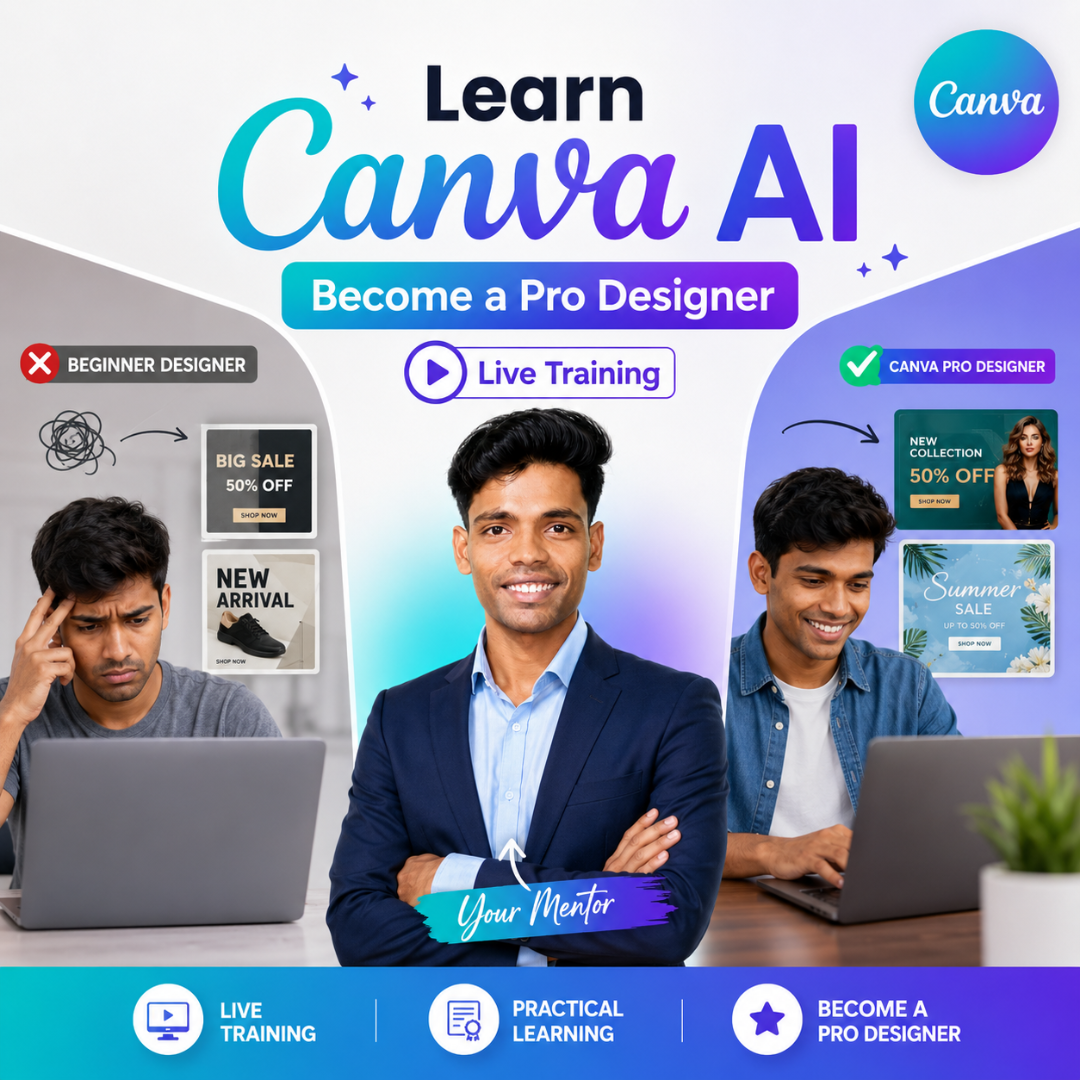 05 Days Canva AI Live and Practical Course by Deepak Bhamre