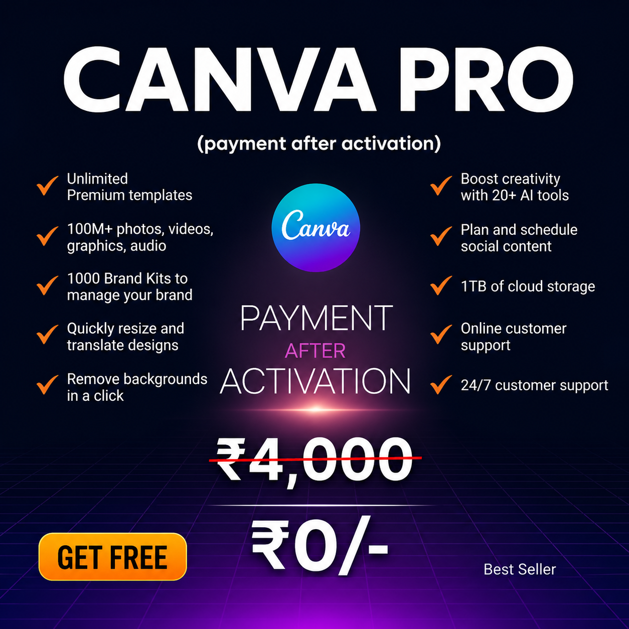 Canva Pro Access for 1 year by deepak bhamre